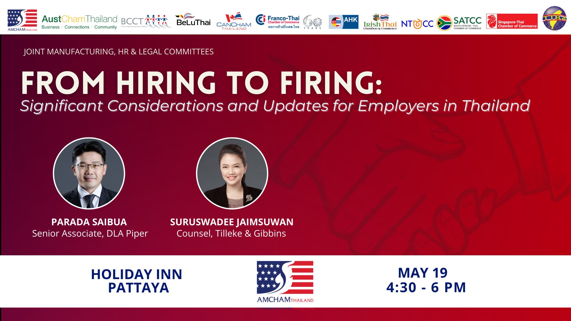 19 MAY - Joint Manufacturing, HR & Legal Committees: From Hiring To ...