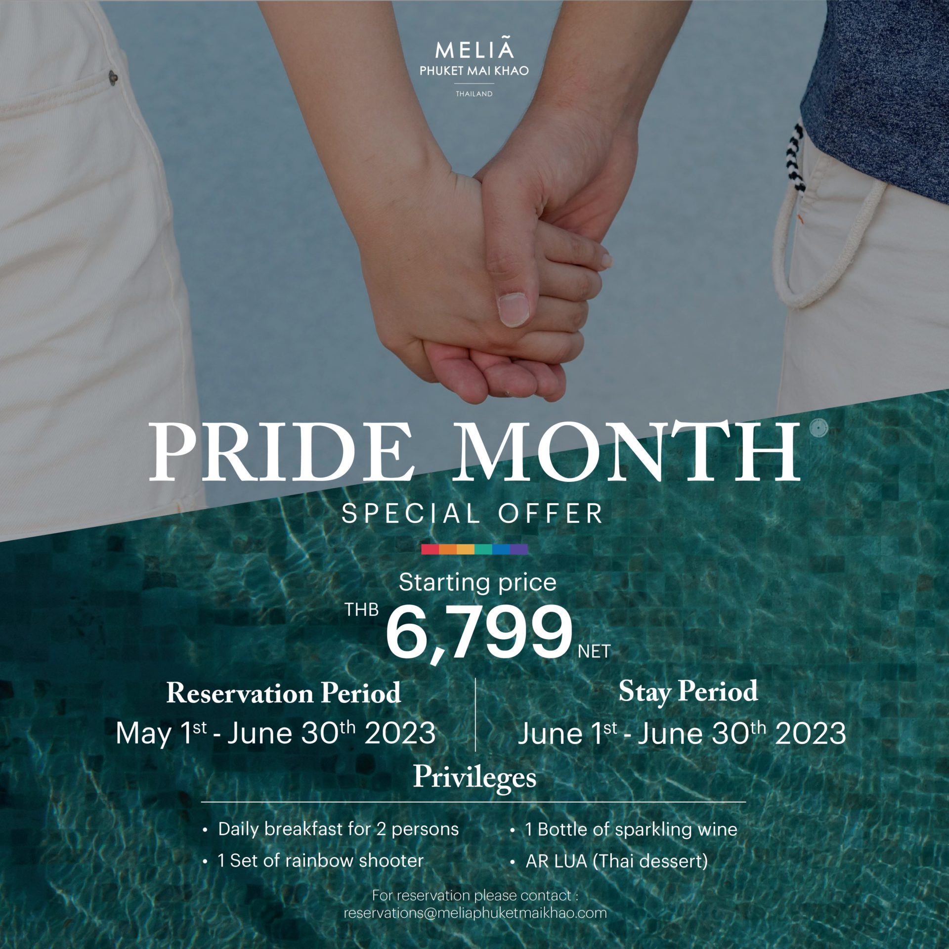 Pride Month Offer at Melia Phuket Mai Khao The AustralianThai