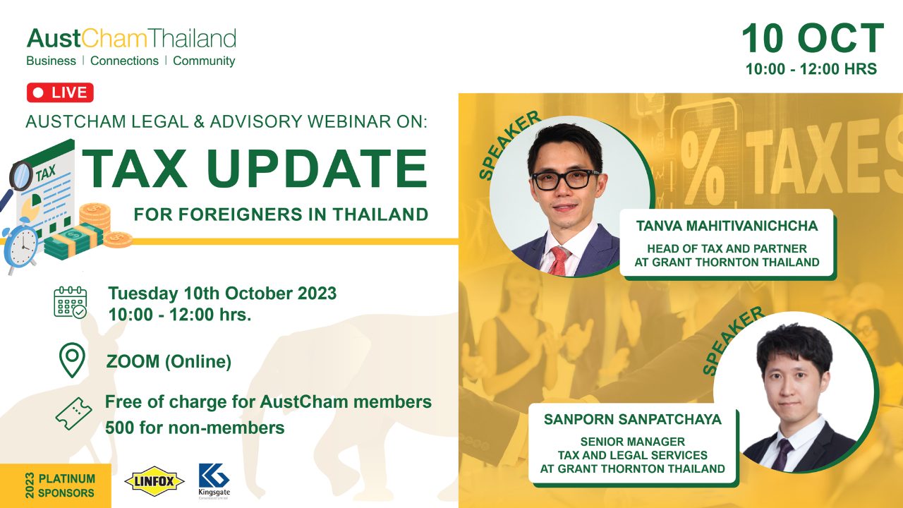 10 OCT - AustCham Webinar On Tax Update For Foreigners In Thailand ...