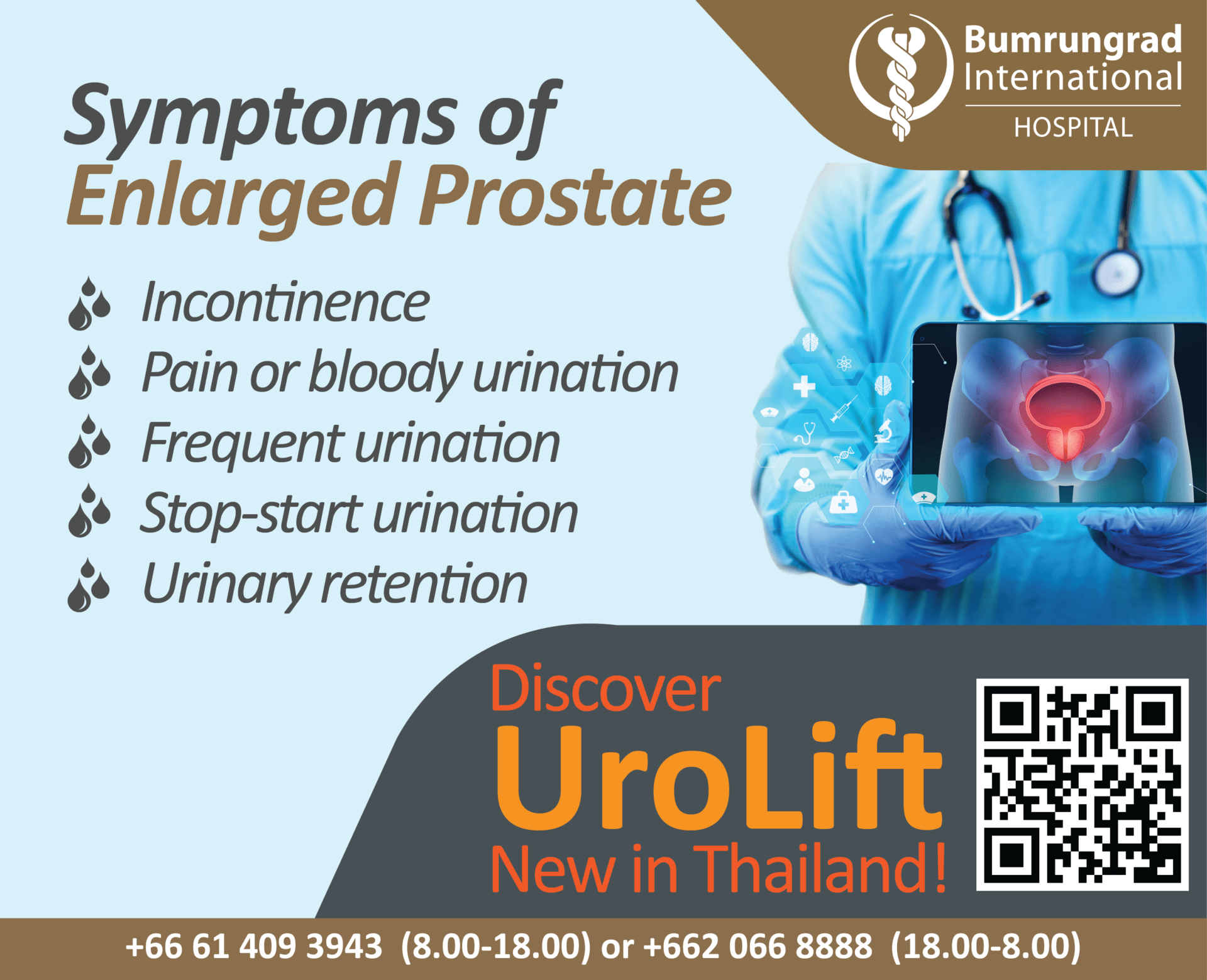 Bumrungrad Hospital - UroLift, New Technology in Thailand for Enlarged ...